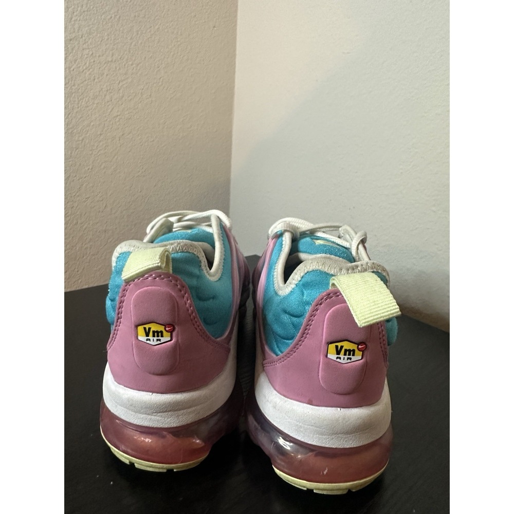 Nike Air VaporMax Plus Womens Blue Pink Athletic Running Shoes Sneakers Size 8 - Picture 6 of 9
